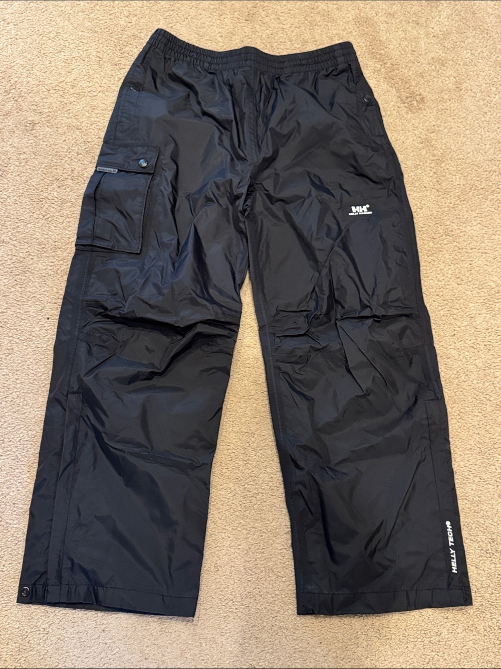 Helly Hansen Windproof Pants Helly Tech Waterproof Black Youth 14 yrs